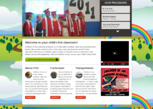 Website Redesign - Children of Joy Learning Academy