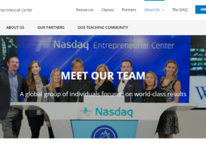 Website Redesign - Nasdaq Entrepreneurial Center - Team