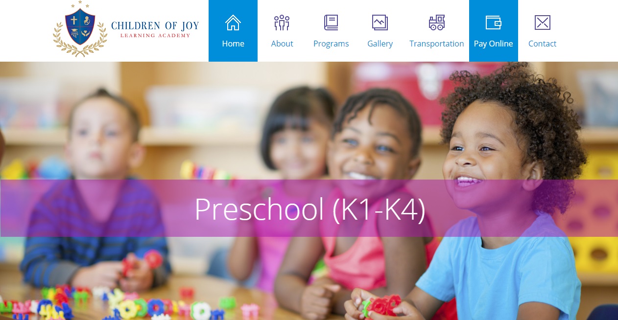 Website Redesign - Children of Joy Learning Academy 1