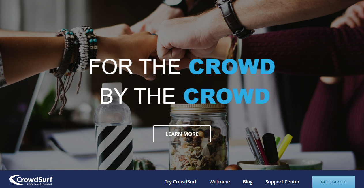 Website Redesign - Crowdsurf
