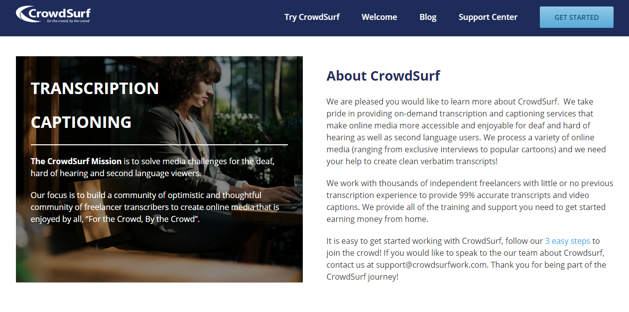 Website Redesign - Crowdsurf 2